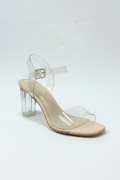 Sandalia vinilica nude CRYSTAL