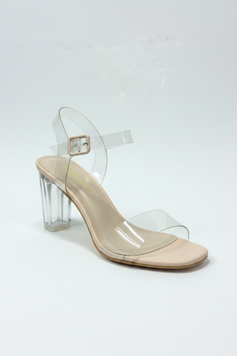 Sandalia vinilica nude CRYSTAL