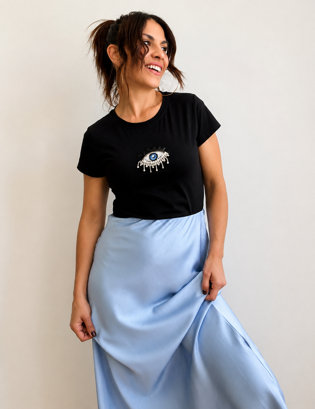 Falda Satén