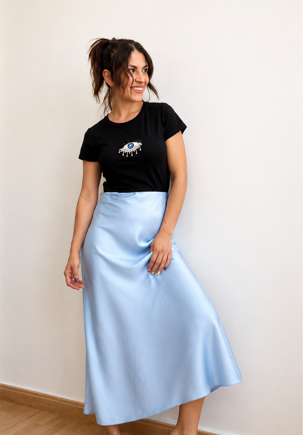 Falda Satén