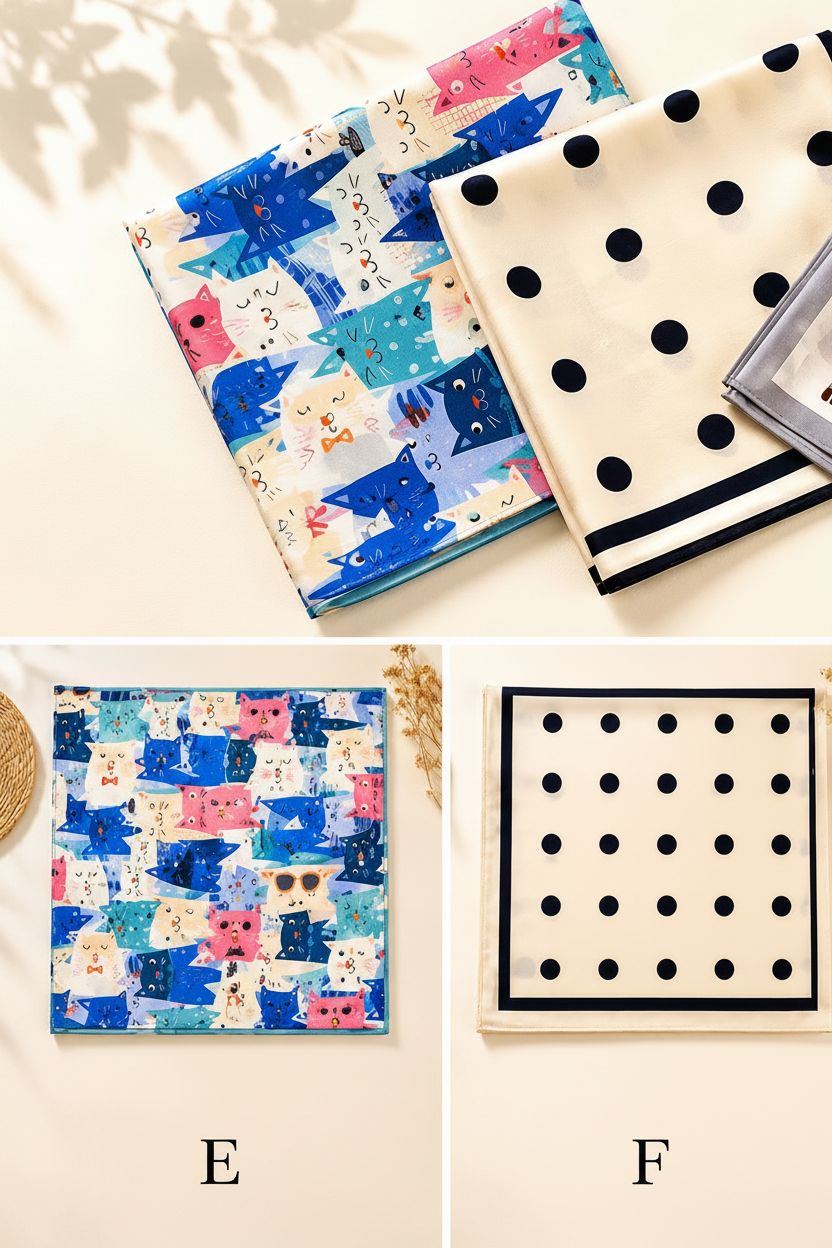 Pañuelos Satén Estampados