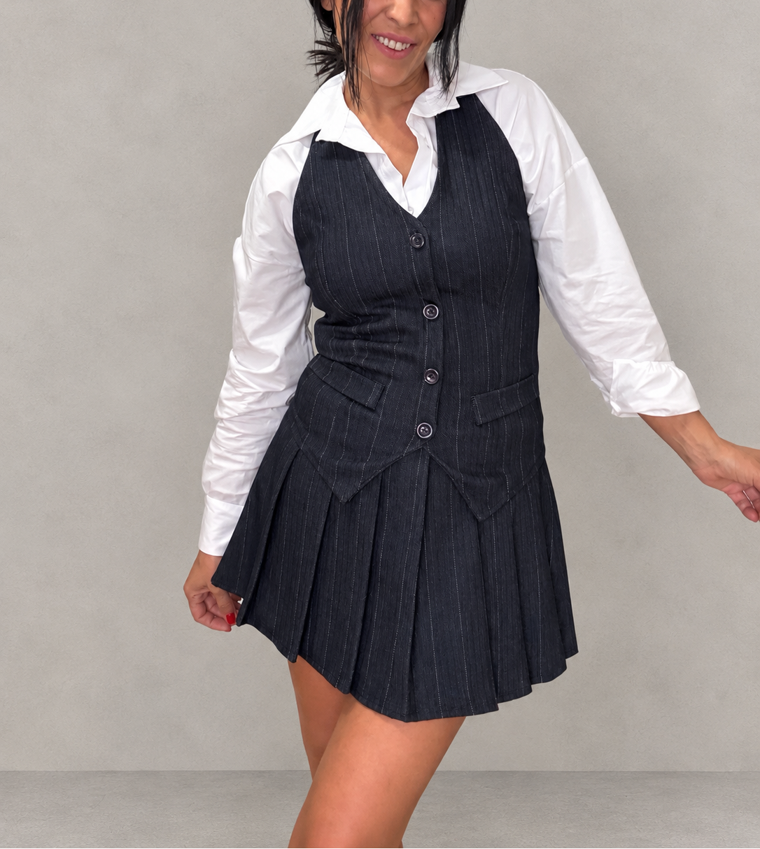 Conjunto Chaleco y Falda Beatrice