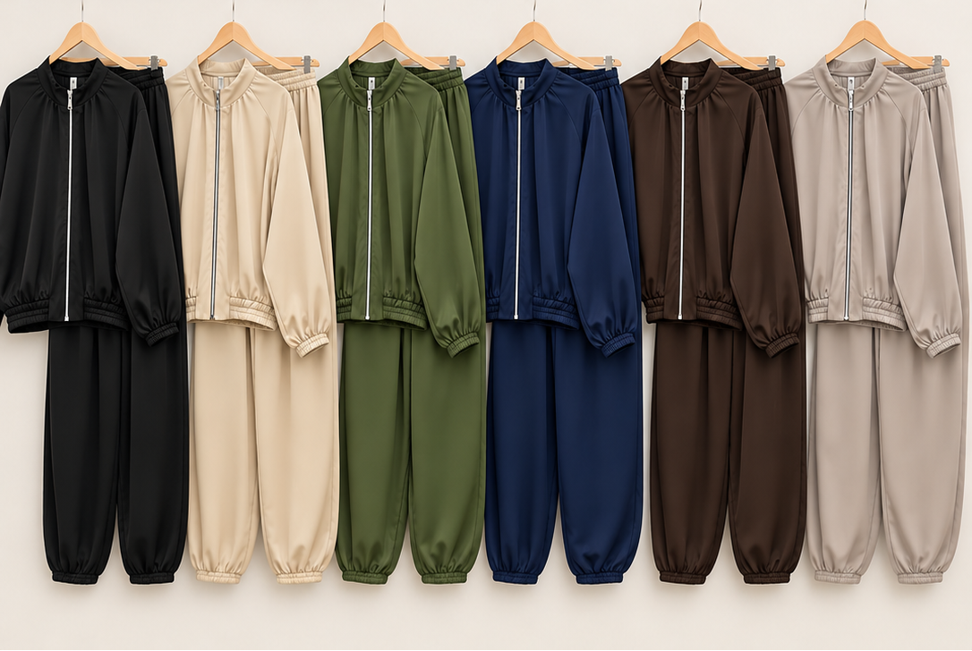 Conjunto Bomber Satén y Pantalón