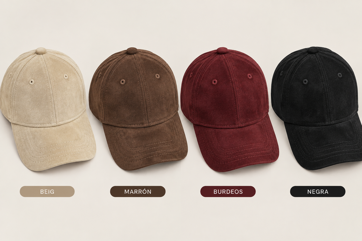 Gorra efecto piel de melocotón