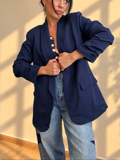Americana Blazer Manga Fruncida