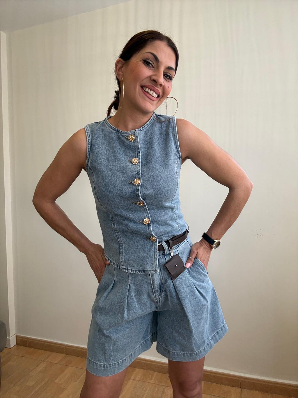 Denim Set Gold
