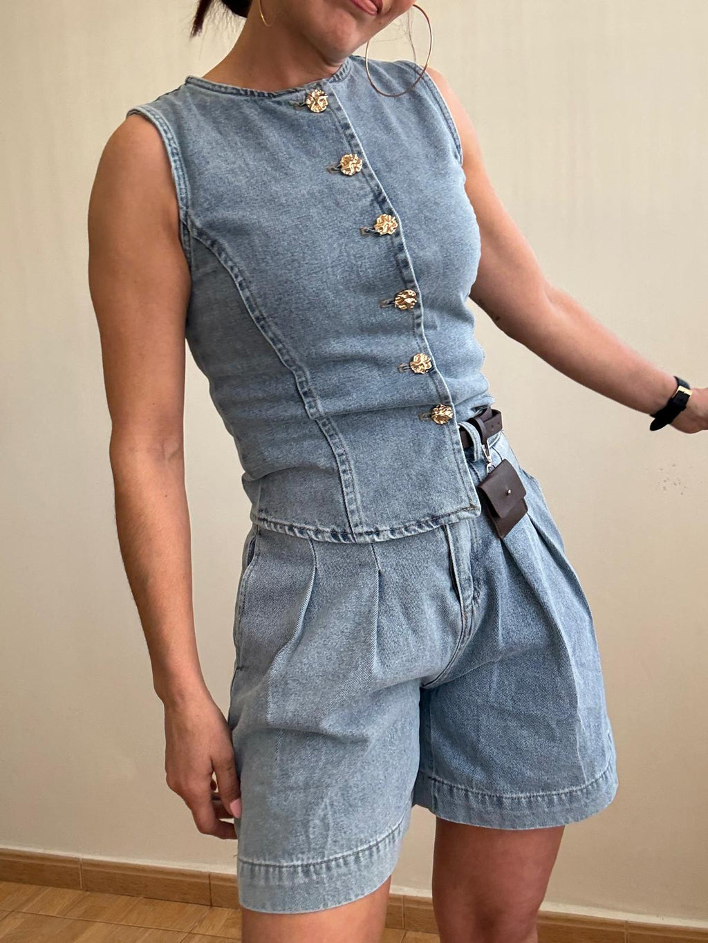 Denim Set Gold