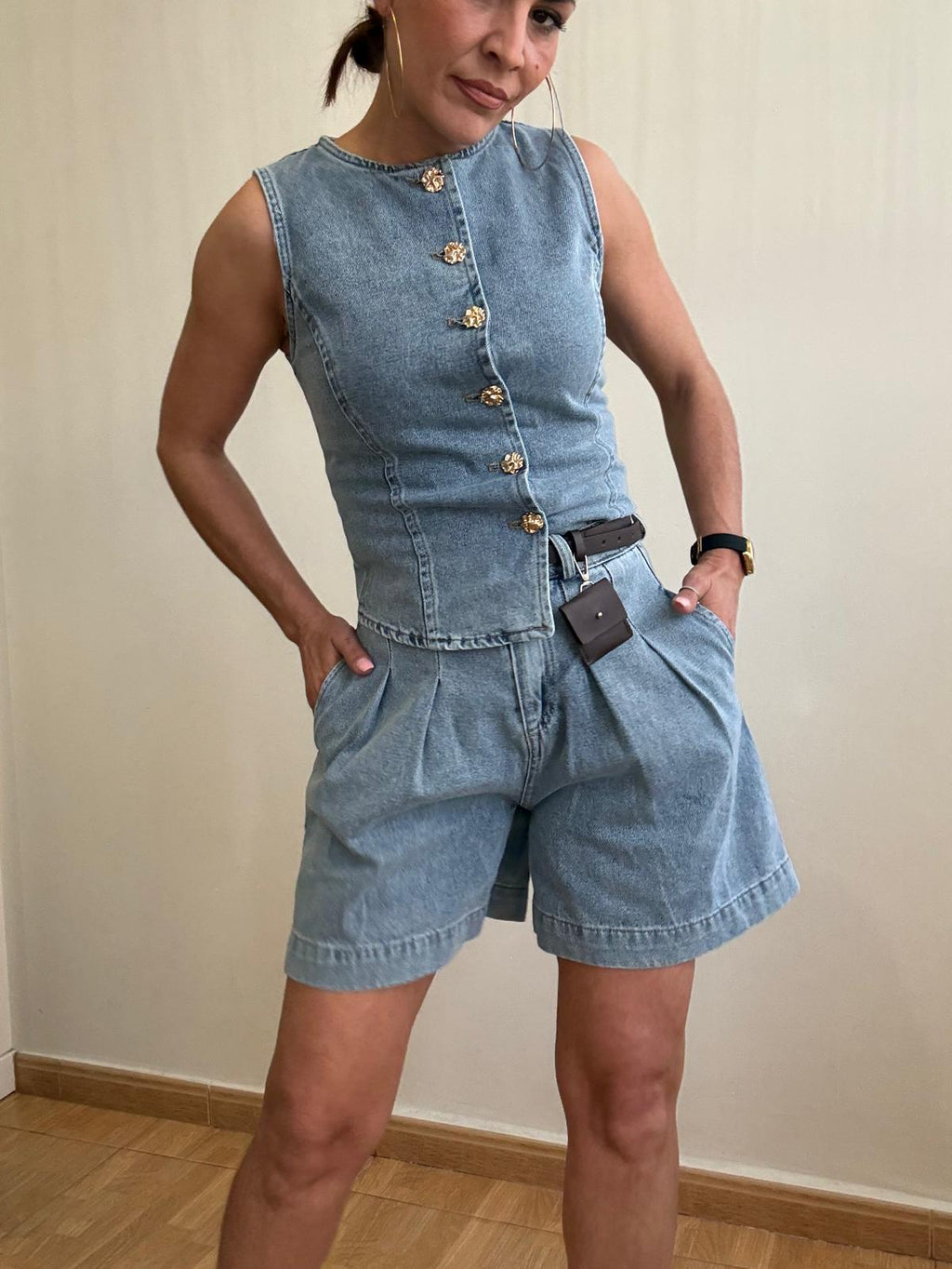 Denim Set Gold