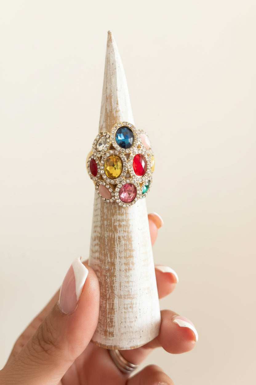 Anillo Cóctel Multicolor