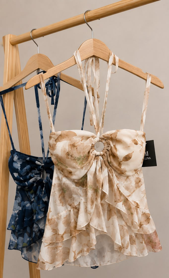 Top Halter Floral