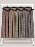 Pantalón Wide Leg Cuadros