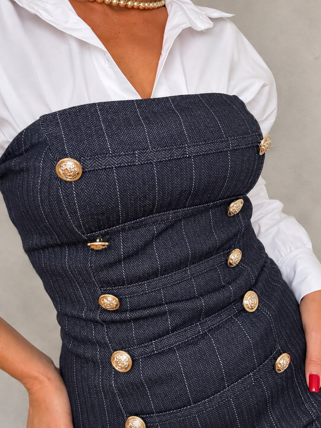 Vestido Efecto Denim
