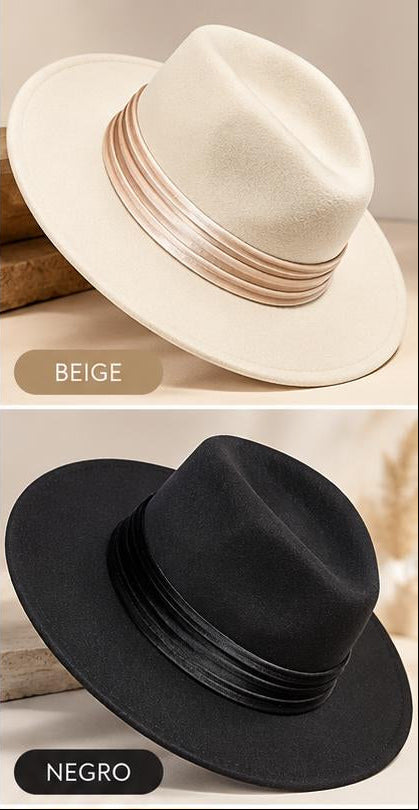 Sombrero fedora de paño