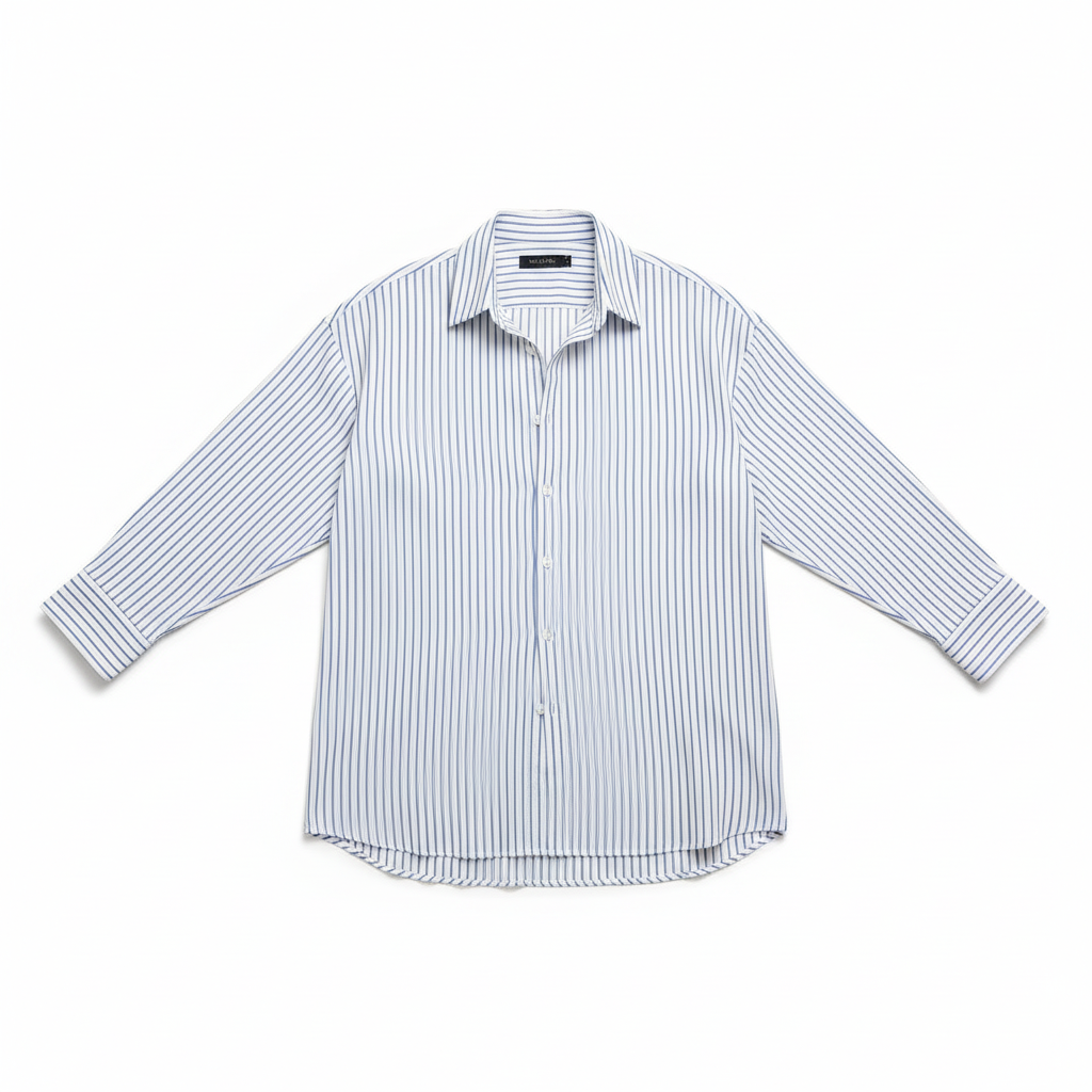 Camisa Line Flat Lay Fondo Blanco