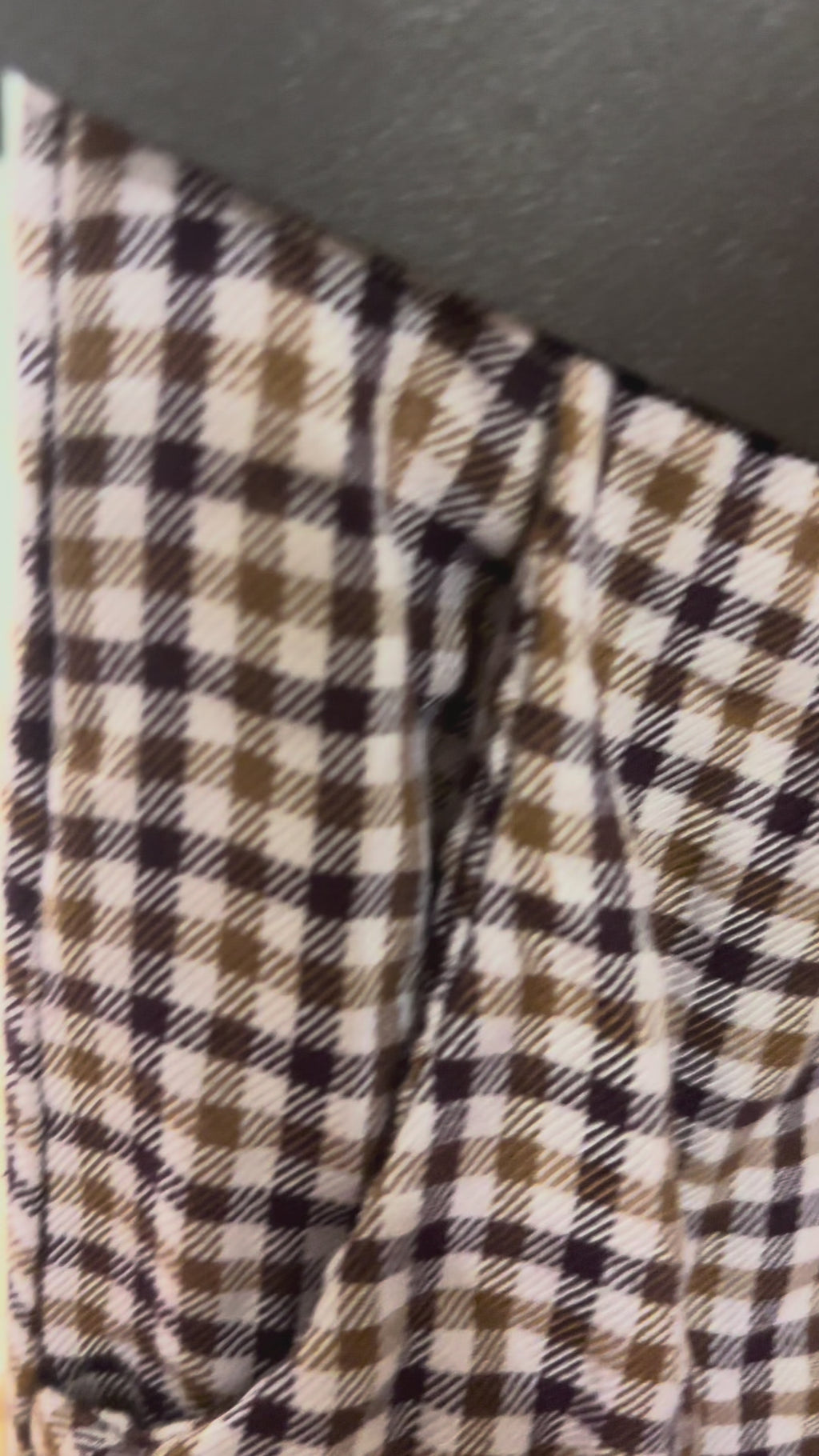 Pantalón Wide Leg Cuadros