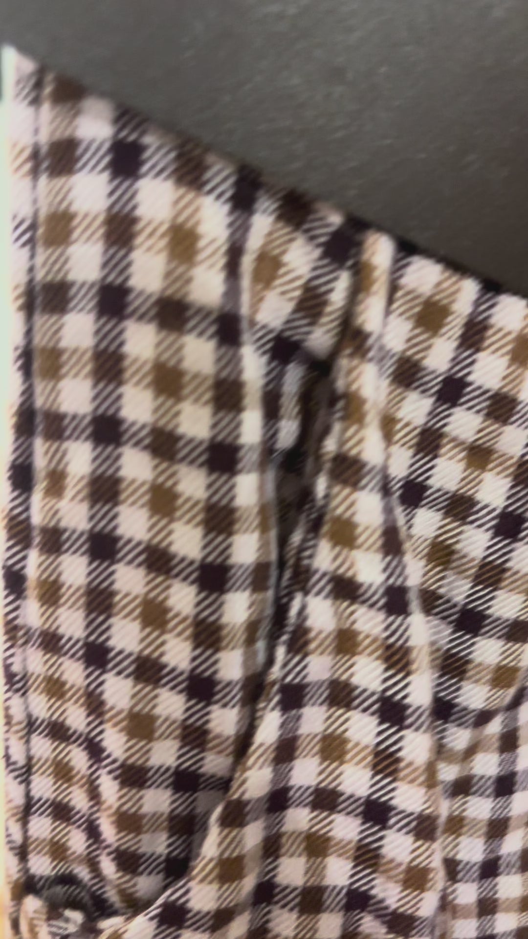 Pantalón Wide Leg Cuadros